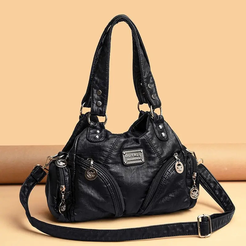 Large Capacity Female Shoulder Bag Ladies Leather Messenger Bags Handbags Women Bags er Crossbody 240929