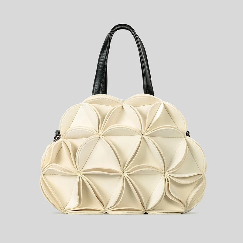 Fashion Petal Women Handbags Flowers Shoulder Bags Nylon Crossbody Bag Cute Female Tote Shopper Purses 240930
