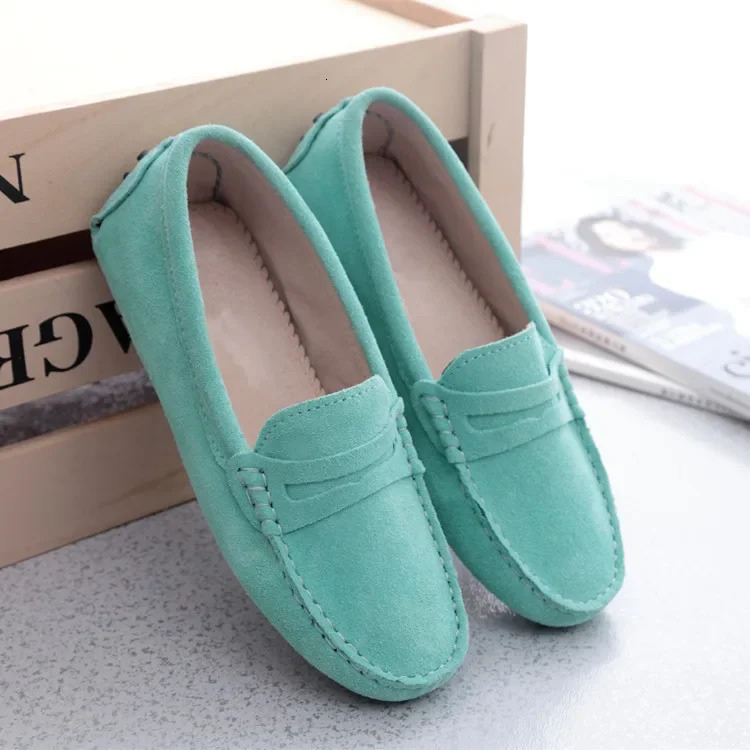 Womens shoes 2024 genuine leather womens flat shoes casual shoes slip on womens flat shoes 240930