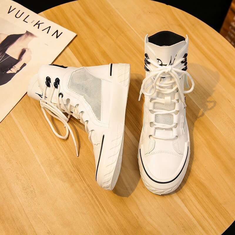 2023 Mesh Lace-Up Canvas Sneakers Summer Platform Breathable Casual Women Sport Woman Designer Shoes