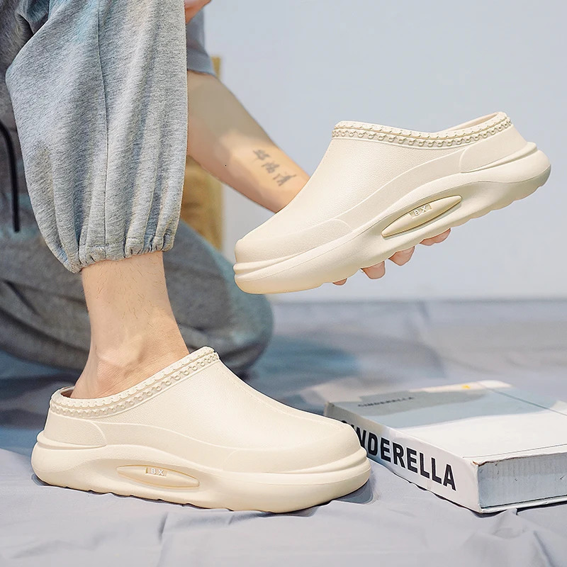 Hard Mens Kitchen Shoes Chef Clogs Waterproof Doctor Shoes High Quality Warm Plush Garden Clogs Anti Oil and Anti Slip Work Shoes 240930