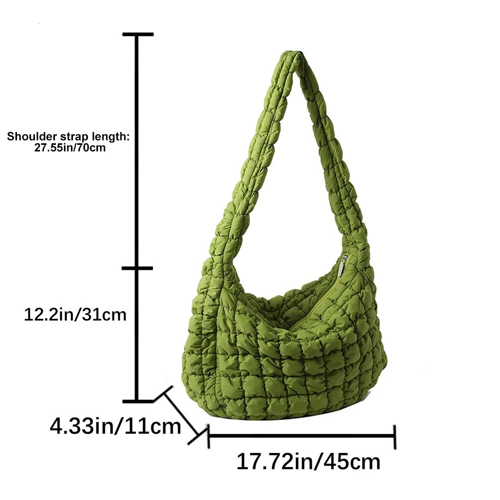 Gilded cross body bag womens pleated bubble bag cloud shoulder bag large handbag er bag pleated handbag ww 241008