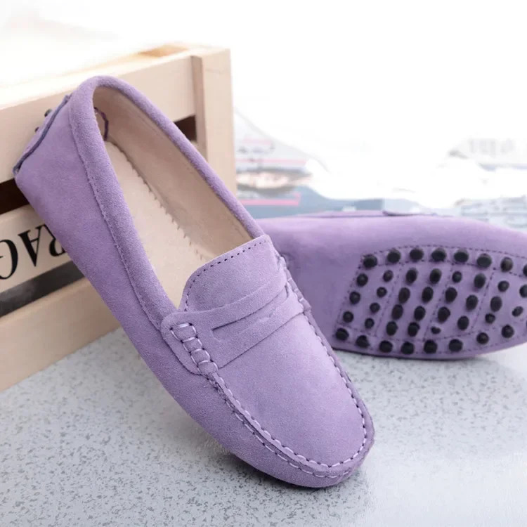 Womens shoes 2024 genuine leather womens flat shoes casual shoes slip on womens flat shoes 240930