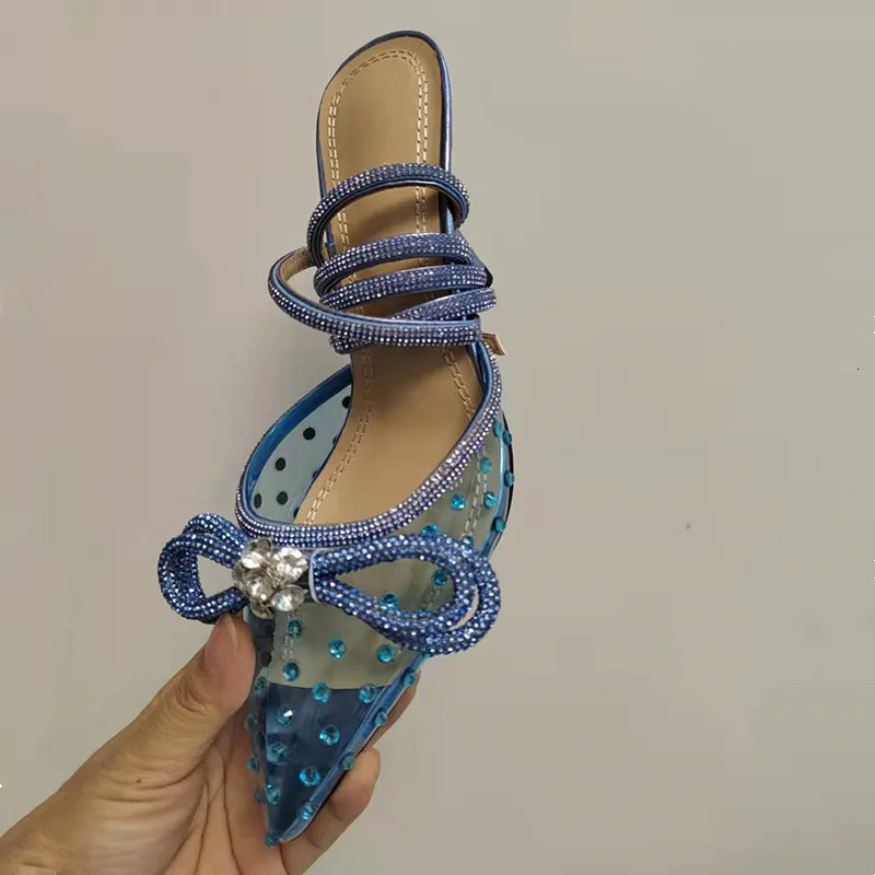 Crystal Bow Sequin Ankle Strap High Heels, Sexy Summer Sandals for Women, 2024 Wedding & Party Shoes
