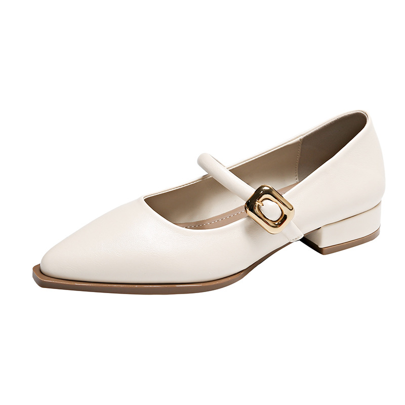 Women Casual Shoes Fashion French Style Pointed Toe Plus Size Soft Sole Triple Black Beige Khaki Free shipping