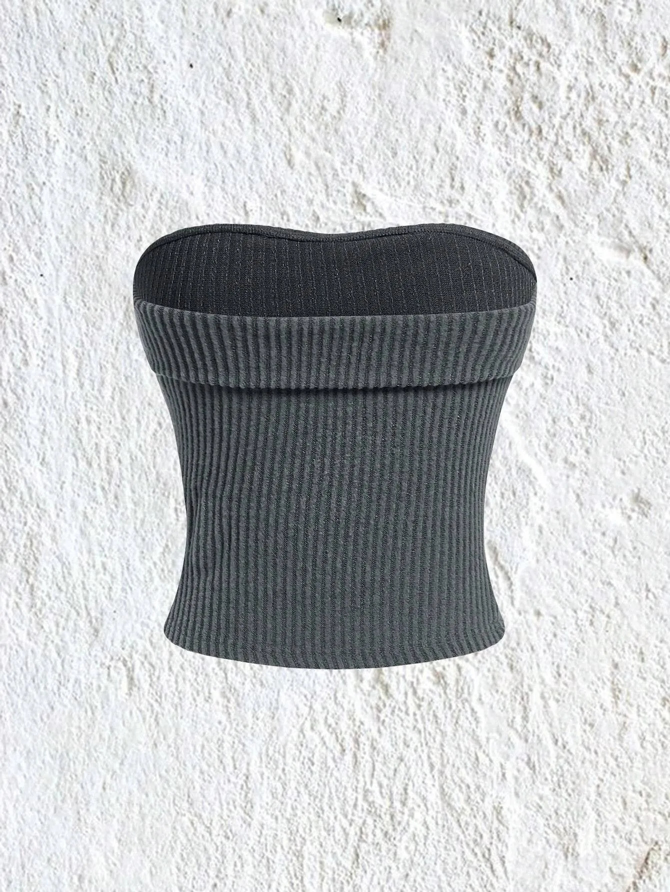 Women Rib-knit Tube Top Summer 2024 Y2K Clothes Grunge Punk Solid Strapless Sleeveless Slim Fit Crop Top Tank Tee Streetwear 240930