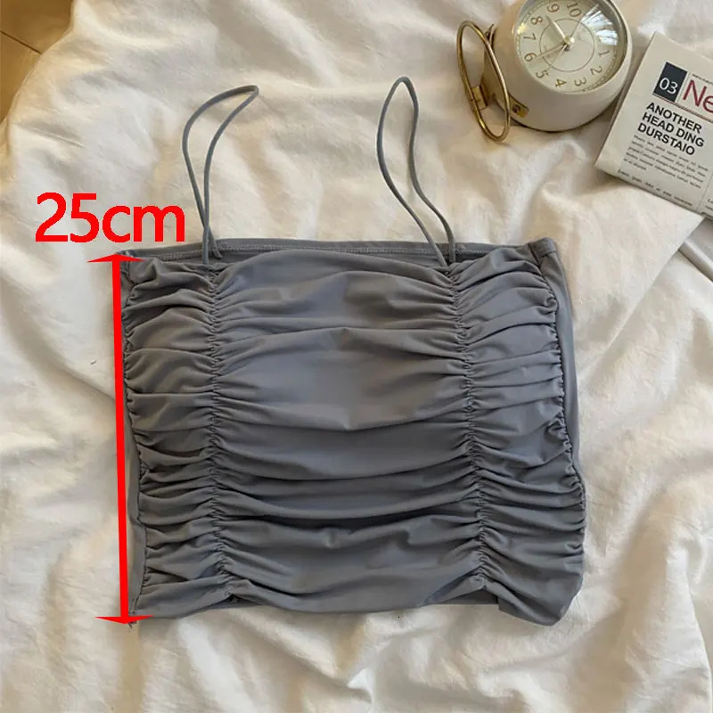 Women Crop Tops Sexy Tank Top For Lady Summer Tube Tops With Cups Female Underwear Lingerie Woman Clothing Camisole Vest 240930