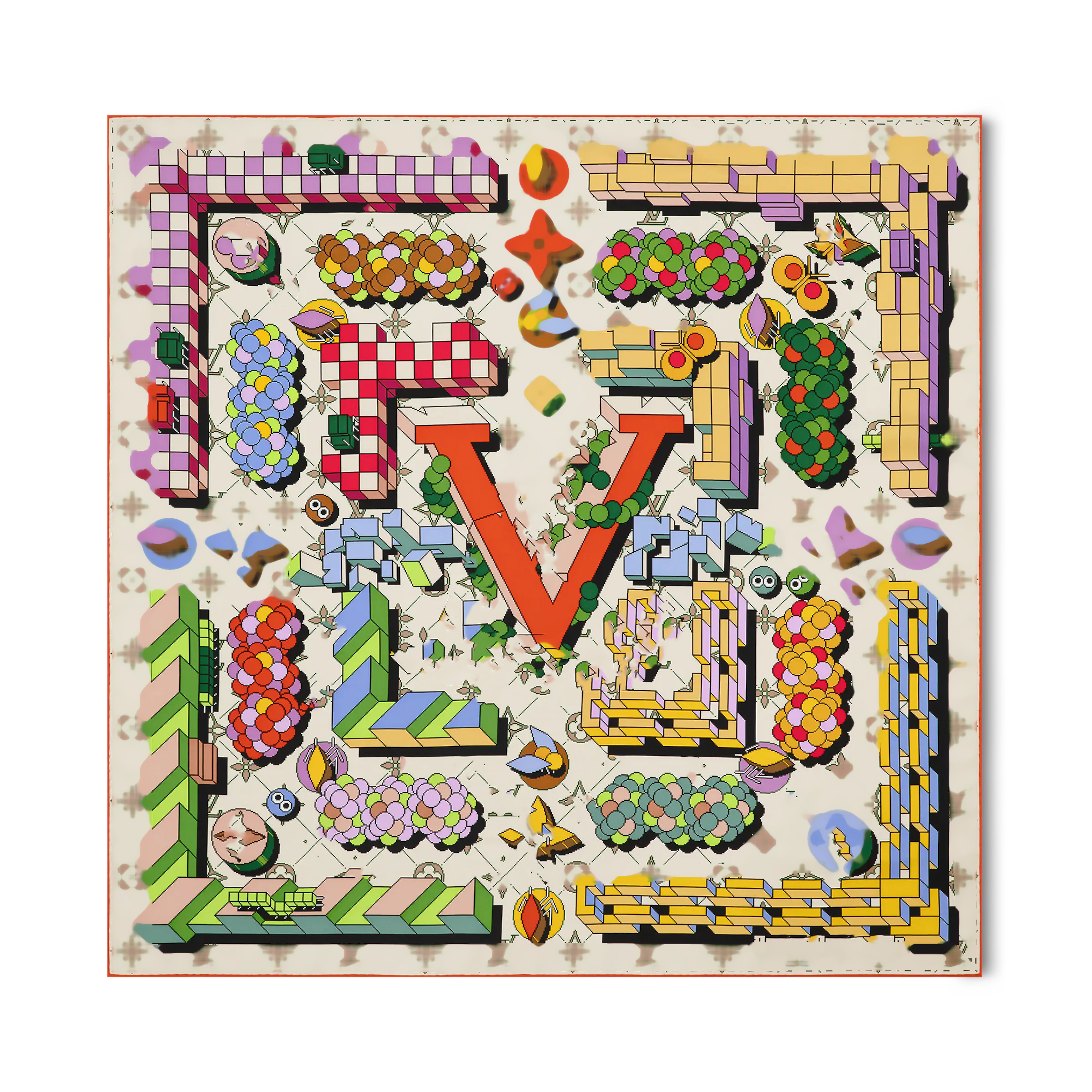 Fashion Brand Silk Square Scarf High-end New Girls Gifts Hairband Designer Couple Scarf Exquisite Accessories Versatile Selection Of Four Seasons 90X90cm M93355