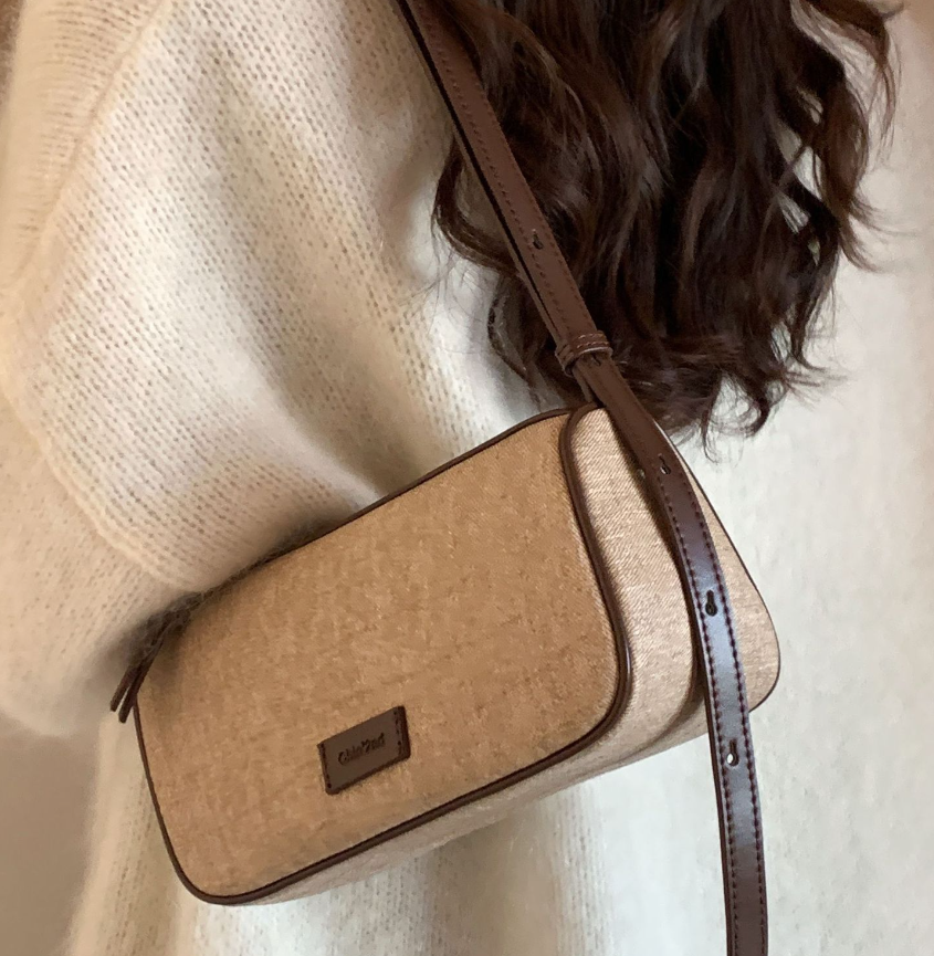 Women Simple 3 Shoulder Design Fashion Crossbody Bag Autumn Winter Vintage Style Triple Khaki Free shipping