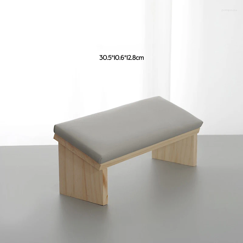 Nail Dryers Wooden Slng Surface Art Hand Pillow Cushion Armrests Stand For Salon Technician