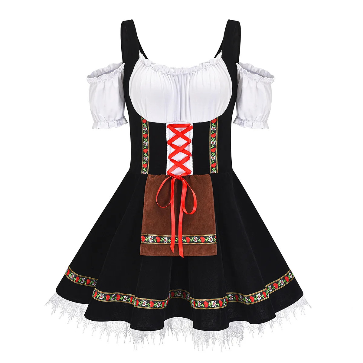 Bavarian Oktoberfest Womens Clothing German Oktoberfest Female Waiter Costume Role Playing Carnival Halloween Fancy Party Dress 240929
