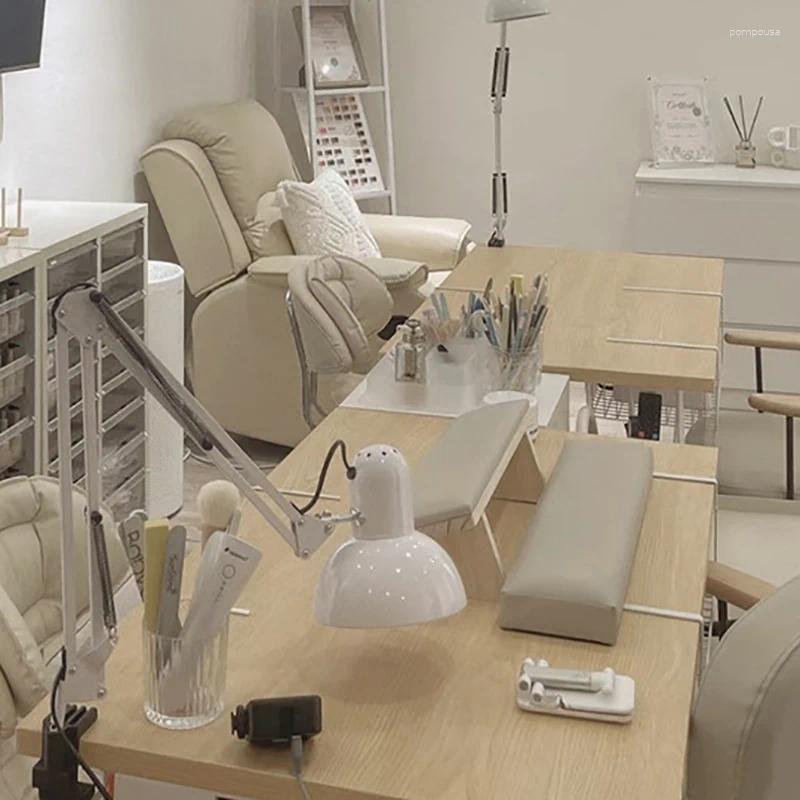 Nail Dryers Wooden Slng Surface Art Hand Pillow Cushion Armrests Stand For Salon Technician