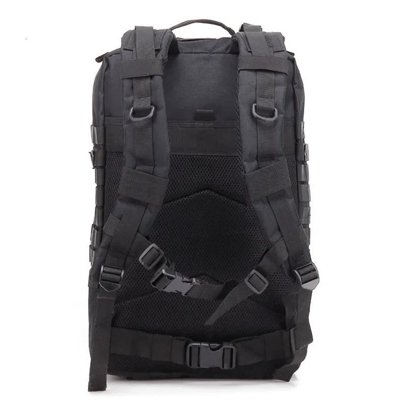 Tactical backpack 3-day attack bag Molle bag 45L large outdoor waterproof hiking 600D Rucksack 241008