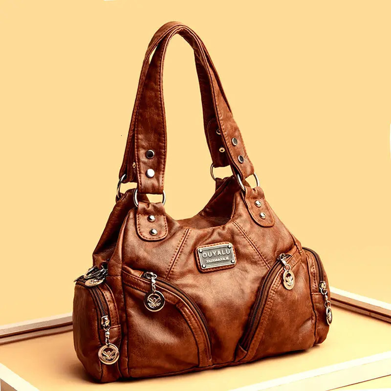 Large Capacity Female Shoulder Bag Ladies Leather Messenger Bags Handbags Women Bags er Crossbody 240929
