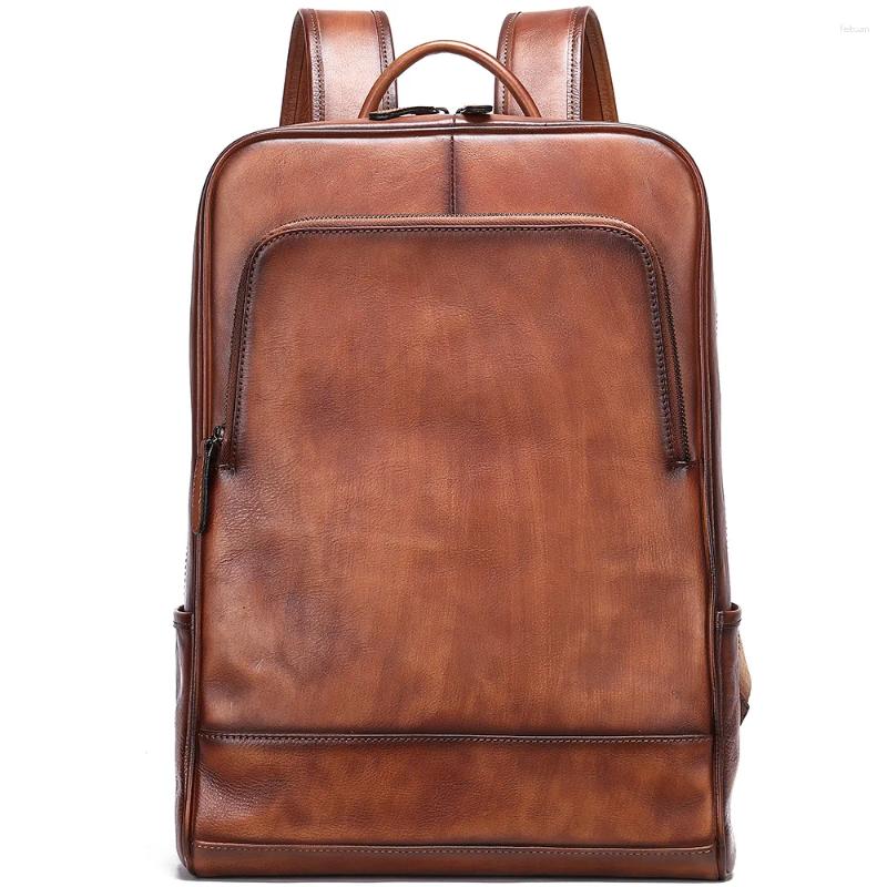 Backpack Men's Travel Daypack Business School Bag Fashion Multi-function Laptop For Men Simple Portable Rucack 4649 4
