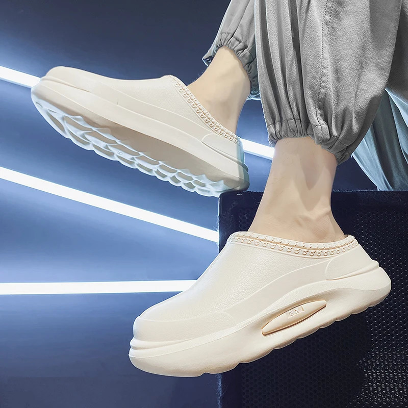 Hard Mens Kitchen Shoes Chef Clogs Waterproof Doctor Shoes High Quality Warm Plush Garden Clogs Anti Oil and Anti Slip Work Shoes 240930