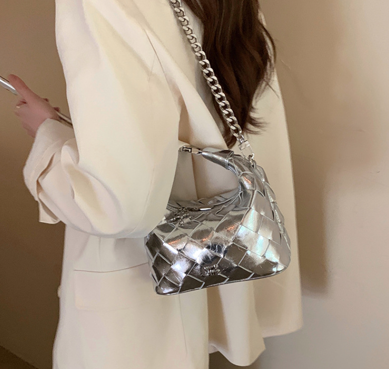 Women s Fashion Designer Handbag 2025 New Shiny Leather Shoulder Bag Trendy Handbag Crossbody Bag Multifunctional Party Casual Wallet Lipstick Storage