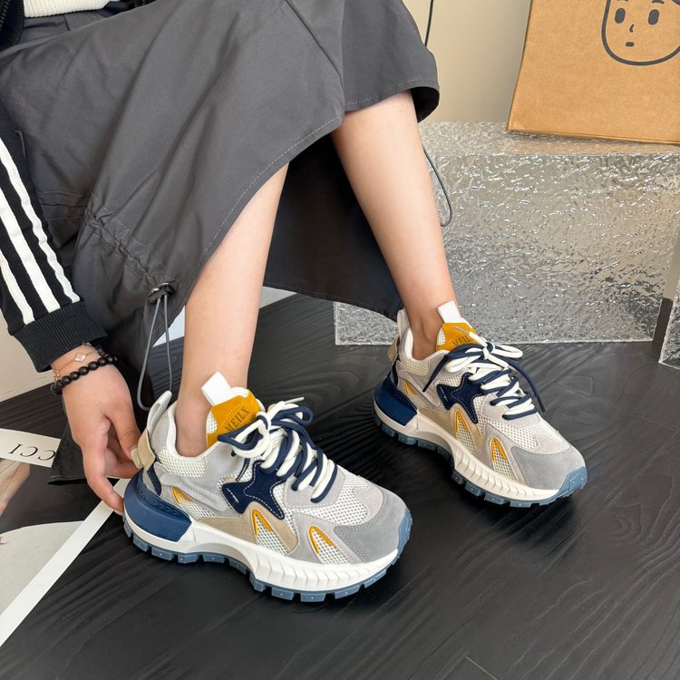 Women's Thick soled Forrest Gump Shoes 2024 New Sports and Leisure Versatile Shoes