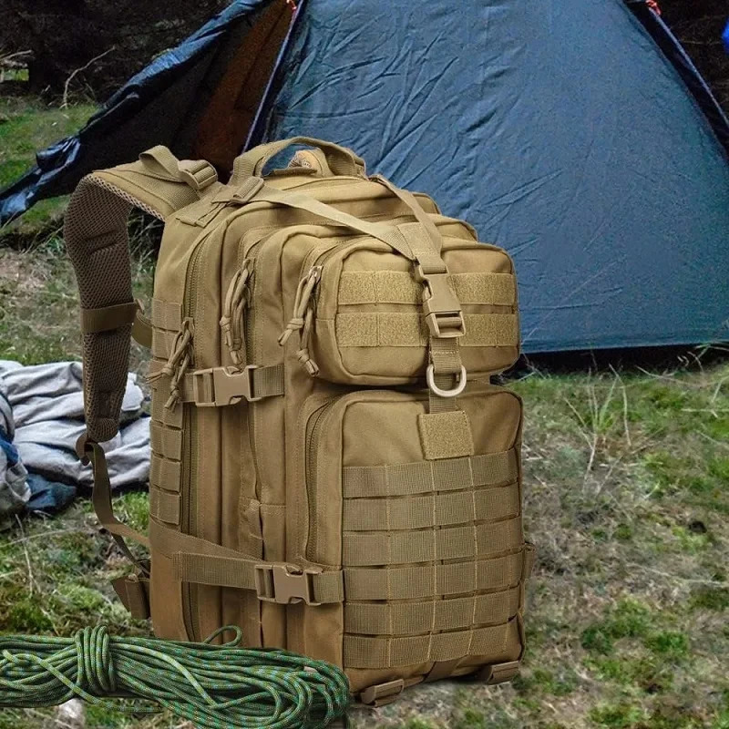 Tactical hiking backpack mens large capacity tactical mens backpack camouflage travel outdoor hiking tactical backpack ww 241008