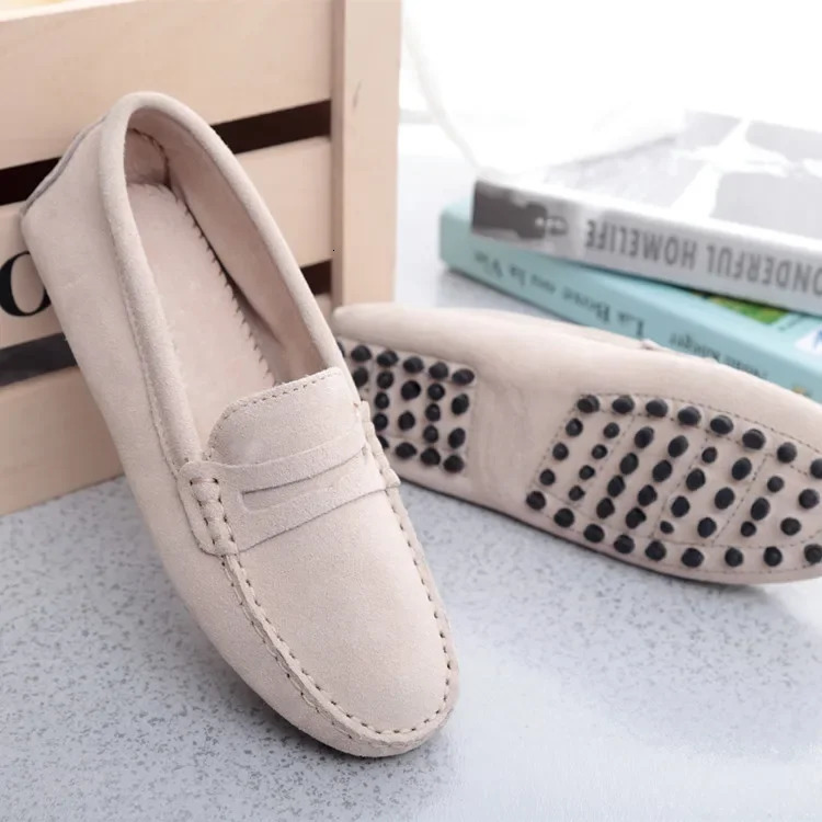 Womens shoes 2024 genuine leather womens flat shoes casual shoes slip on womens flat shoes 240930