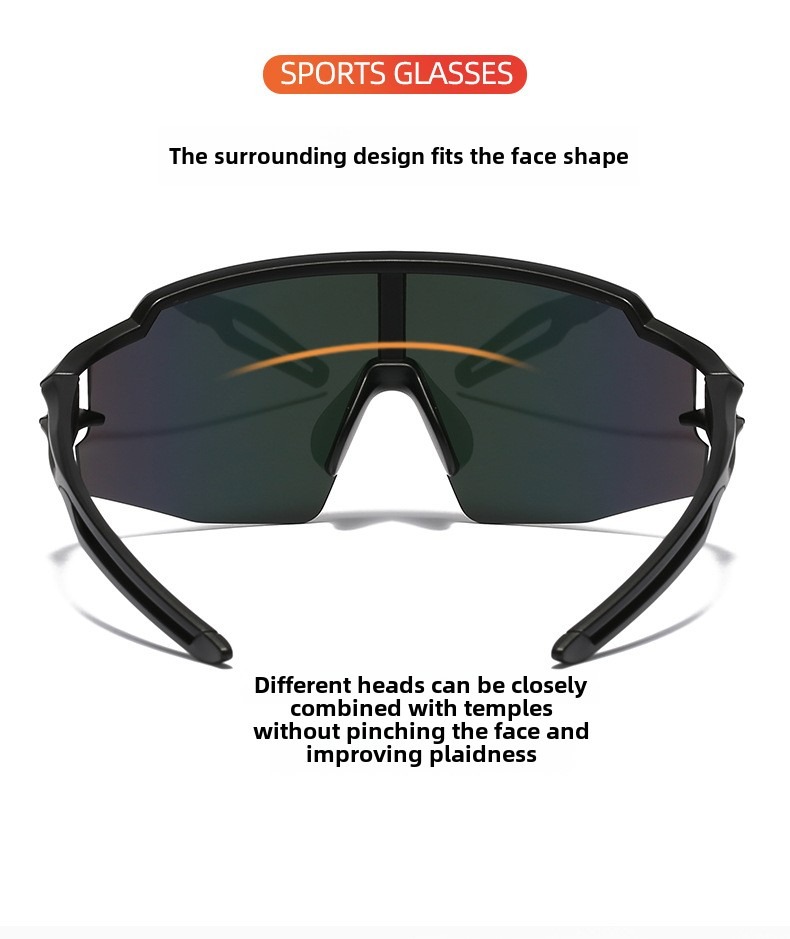 UV Resistant Unisex Sport Sunglasses - Durable & Stylish Eye Wear for Cycling Enthusiasts