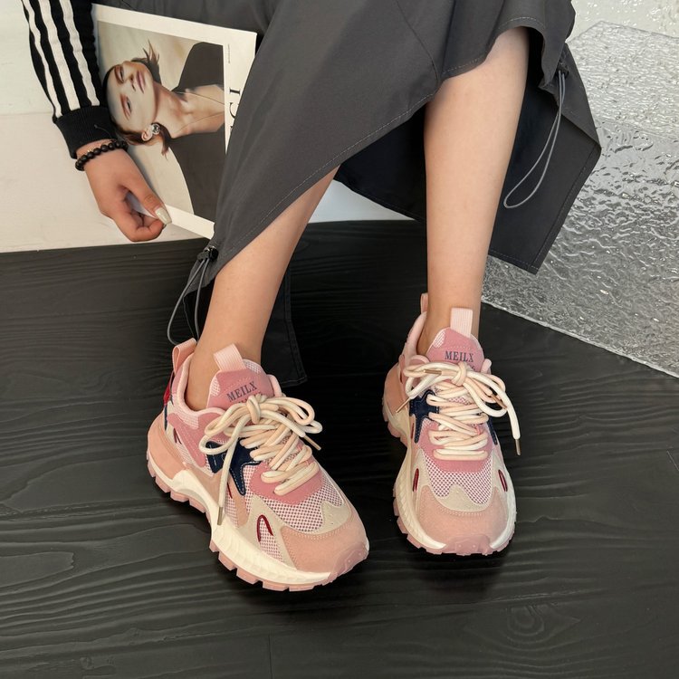 Women's Thick soled Forrest Gump Shoes 2024 New Sports and Leisure Versatile Shoes