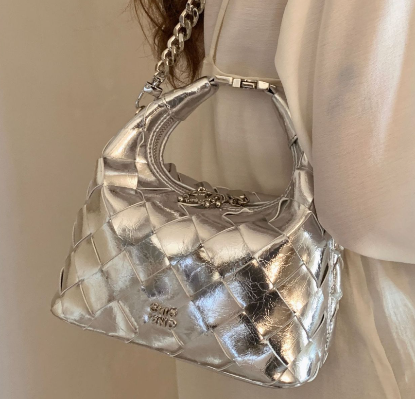 Women s Fashion Designer Handbag 2025 New Shiny Leather Shoulder Bag Trendy Handbag Crossbody Bag Multifunctional Party Casual Wallet Lipstick Storage