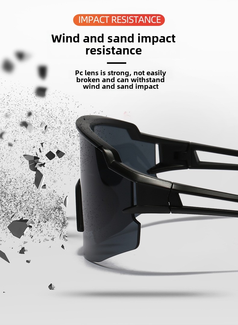 UV Resistant Unisex Sport Sunglasses - Durable & Stylish Eye Wear for Cycling Enthusiasts