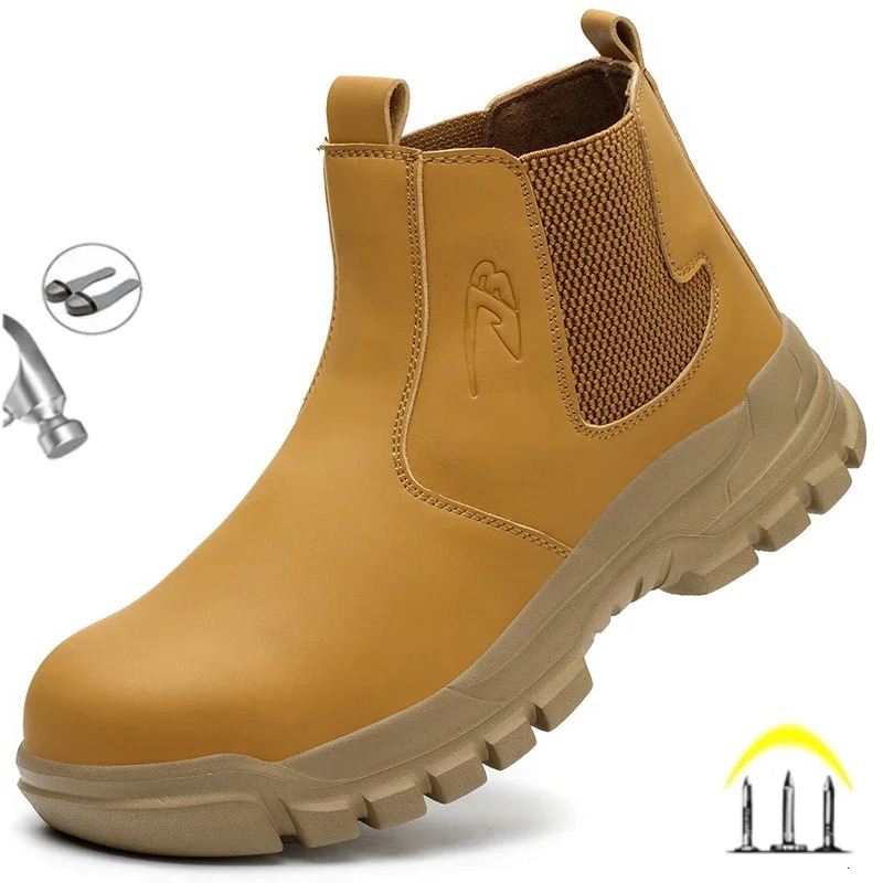 Waterproof Safety Wrok Boots For New Men Steel Toe Cap Lightweight Indestructible Industry PunctureProof Footwear 240924