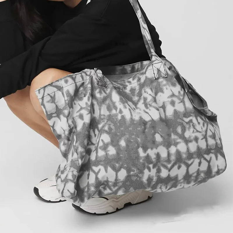 3 1-2 mens womens large capacity yoga sports and fiess tote canvas reusable shopping bags 240929 4