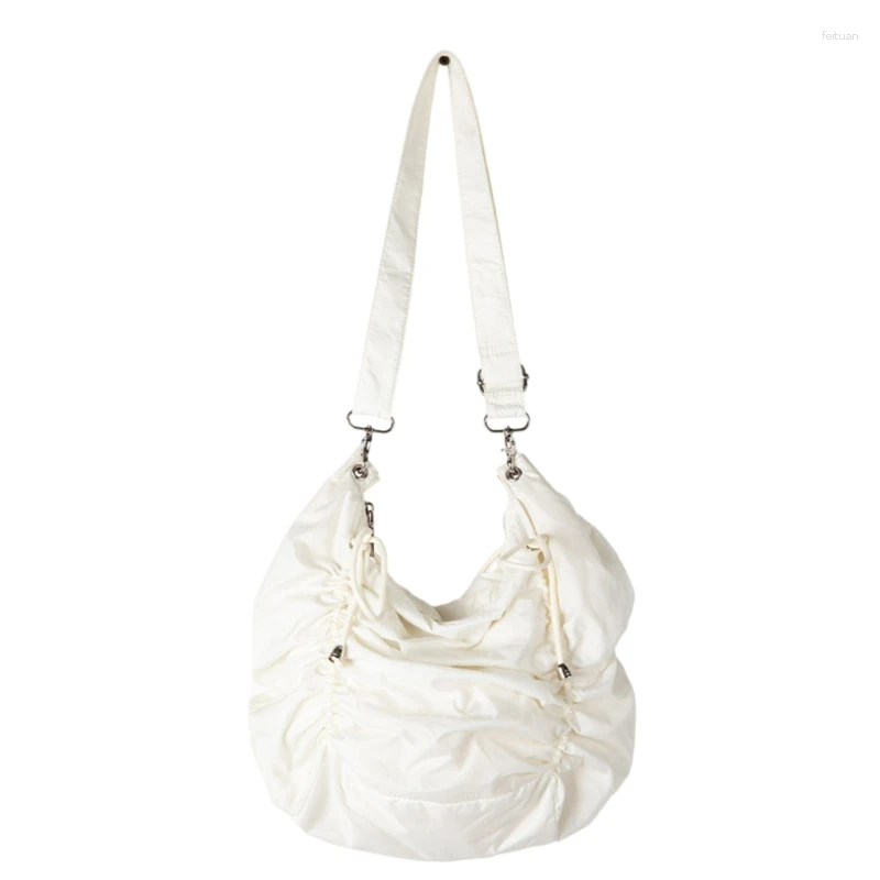 Shoulder Bags Sophisticated Large Bag Nylon Pleated Crossbdoy Pursfor Everyday Use 2934 4