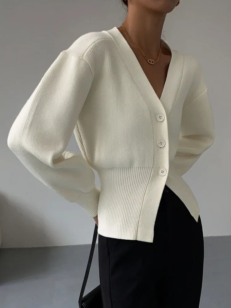 Autumn Sweater Cardigan Coat Women Korean Fashion Casual Elegant Long Sleeve Knitted Tops Knitwear Outwear Pull Femme 240924