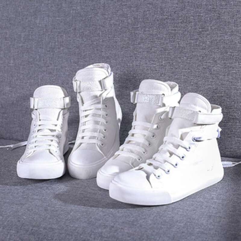 Women Denim Casual Canvas Shoes Female High Top Couple Trainers Lace Up Men Sneakers Ladies Basket Femme Tenis Feminino Black 44