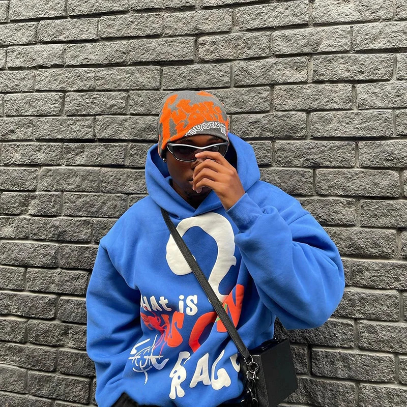 American Retro Hoodie Womens High Street Harajuku Retro Hip Hop Zipper Hoodie Loose Mens Sportswear Hoodie Y2K Hoodie 240927