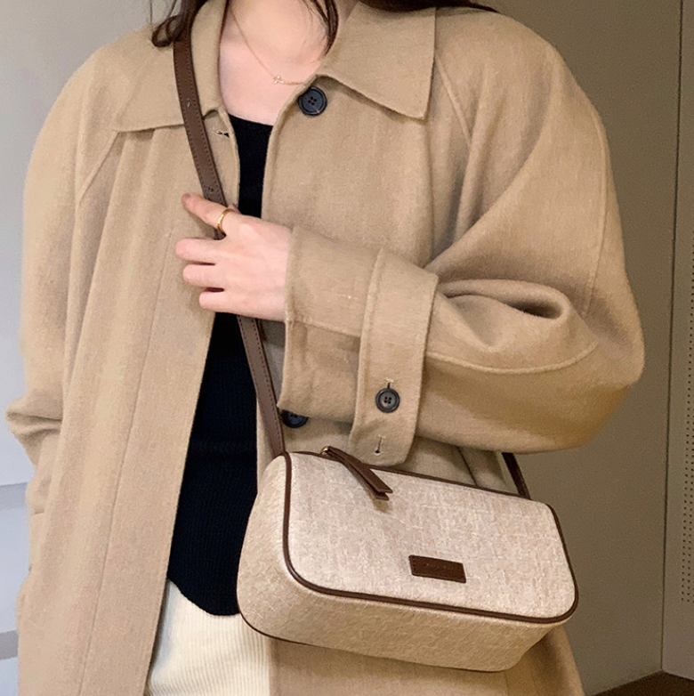 Women Simple 3 Shoulder Design Fashion Crossbody Bag Autumn Winter Vintage Style Triple Khaki Free shipping