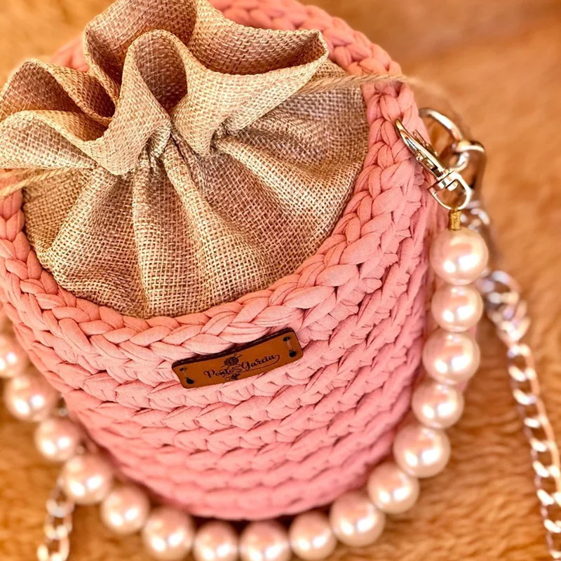 3 Handbag with pearl strap DIY wallet instead of shoulder bag cross chain 240926 4