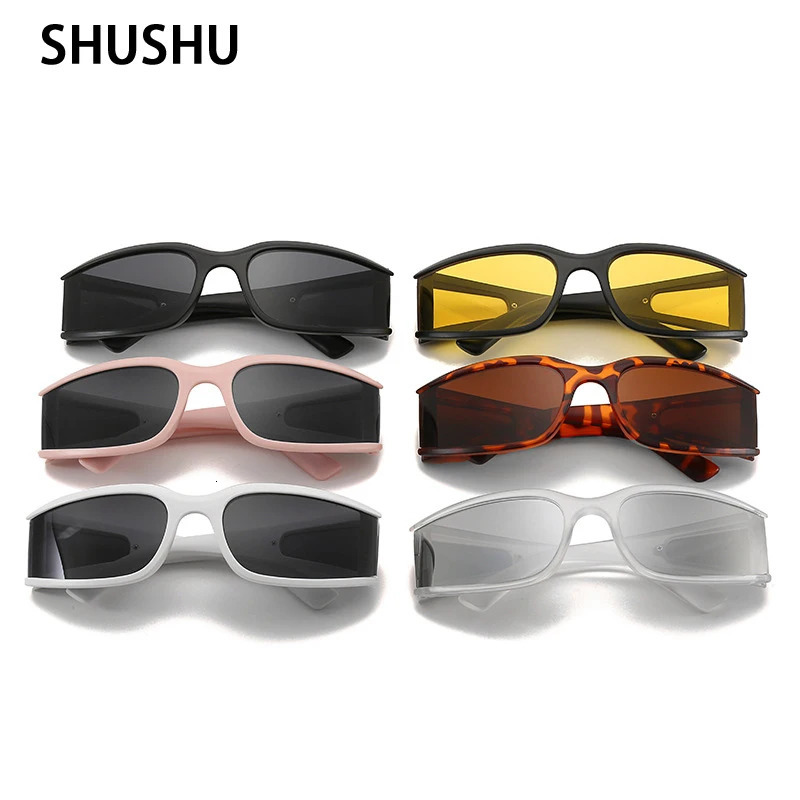 FC77 Fashion Square Sunglasses Men/Woman er Personality Vintage Sun Glasses Female Travel Retro Oculos De Sol 240929