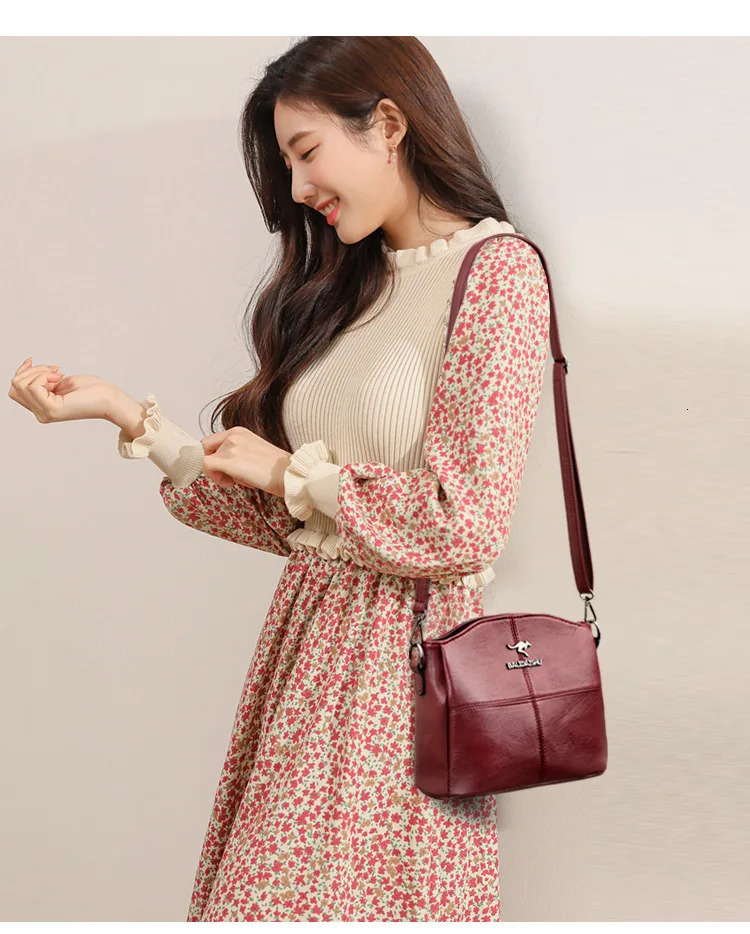 Women Embroidery Tote Bag High Quality Leather Ladies Handbags Shoulder Small Crossbody Bags For Sac a Main y240925