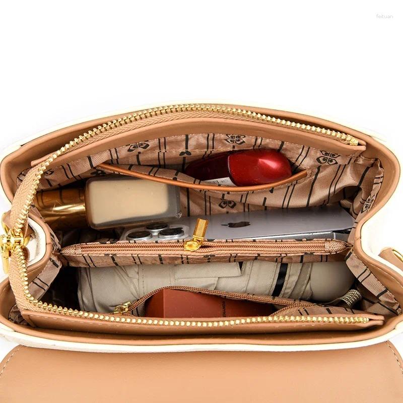 Shoulder Bags Handbag Purses Designer Crossbody Fashion Women Bag Ladies Solid Color Leather Brand Sac A Main a694 4