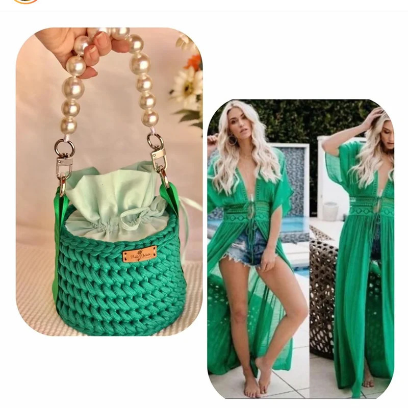 3 Handbag with pearl strap DIY wallet instead of shoulder bag cross chain 240926 4
