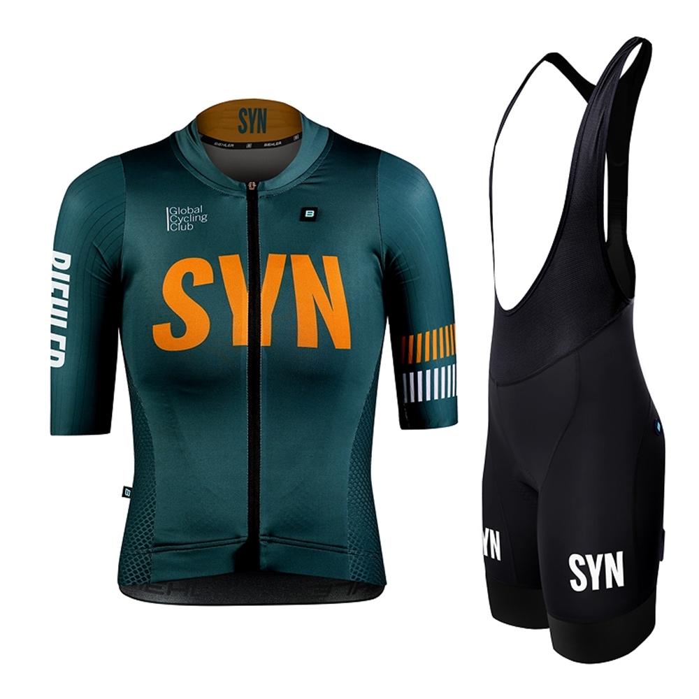 Summer SYN Team Cycg Set Women Biehler SYNDICATE Short Sleeve Jersey And Bib Shorts Pro Race Bicycle Clothing Suit