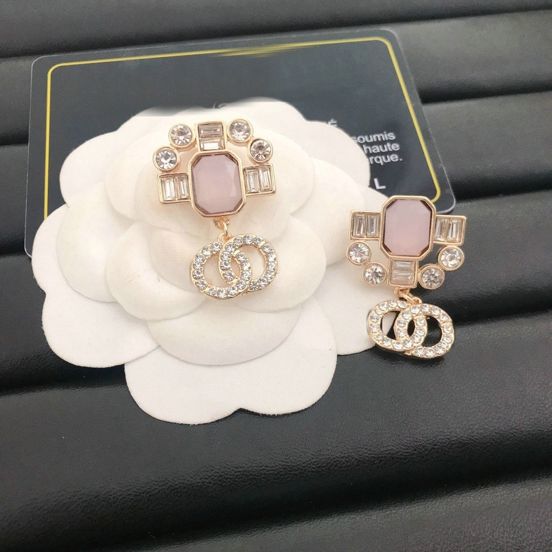 Brand Designer Earrings Pearl Earrings Double C Pendant earrings Chain Women Jewelry Accessories Lovers Gift