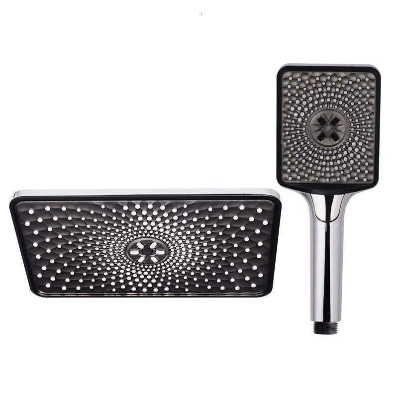 Showerhead Square Shower Set Heads Rainfall Large Head Black Rain Waterfall For Bath Bathroom Accessories R230627 head room