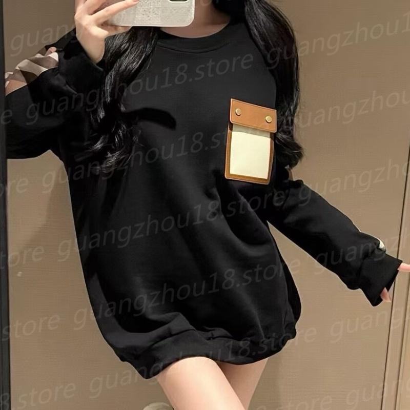 Long Sleeve Designer Hoodies for Women Men Couple's Sweatshirts with Round Neck Pocket Decoration 28940