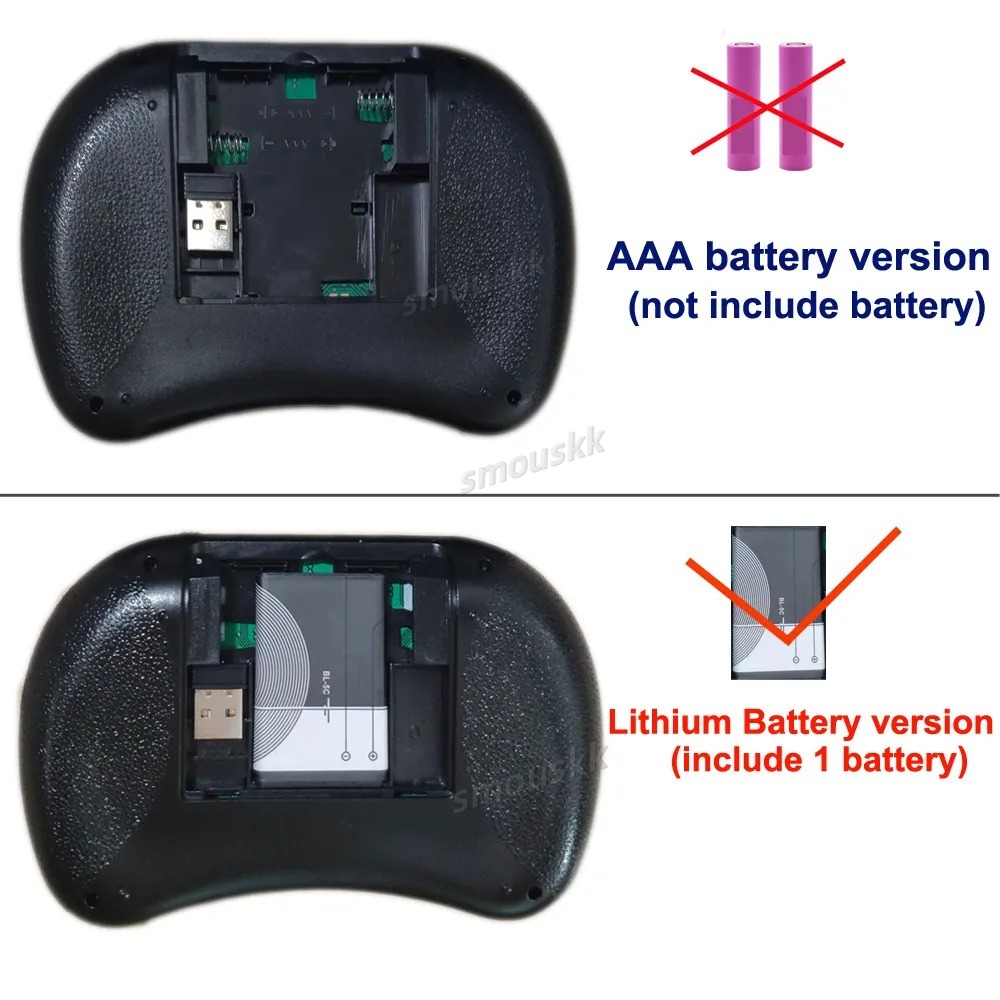 I8 Mini Wireless Keyboard 2.4G Air Mouse Keycaps Touchpad Handheld Remote Control English Russian Backlit for Android TV Box PC