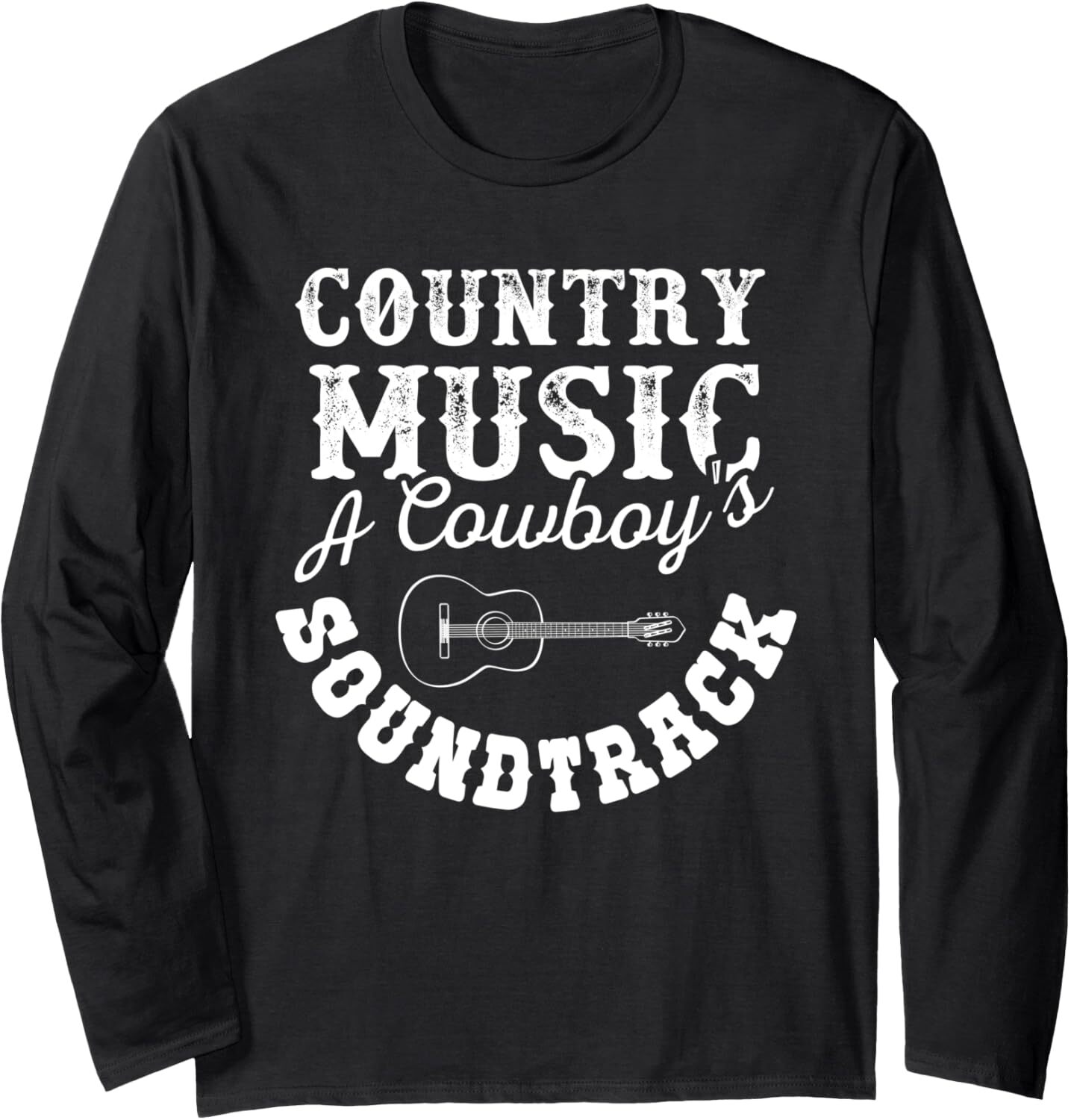 Long Sleeve Shirts for Men sweatshirt Vintage Country Music A Cowboys Soundtrack Guitar Chill Song Long SleeveTee Streetwear Casual tops clothes