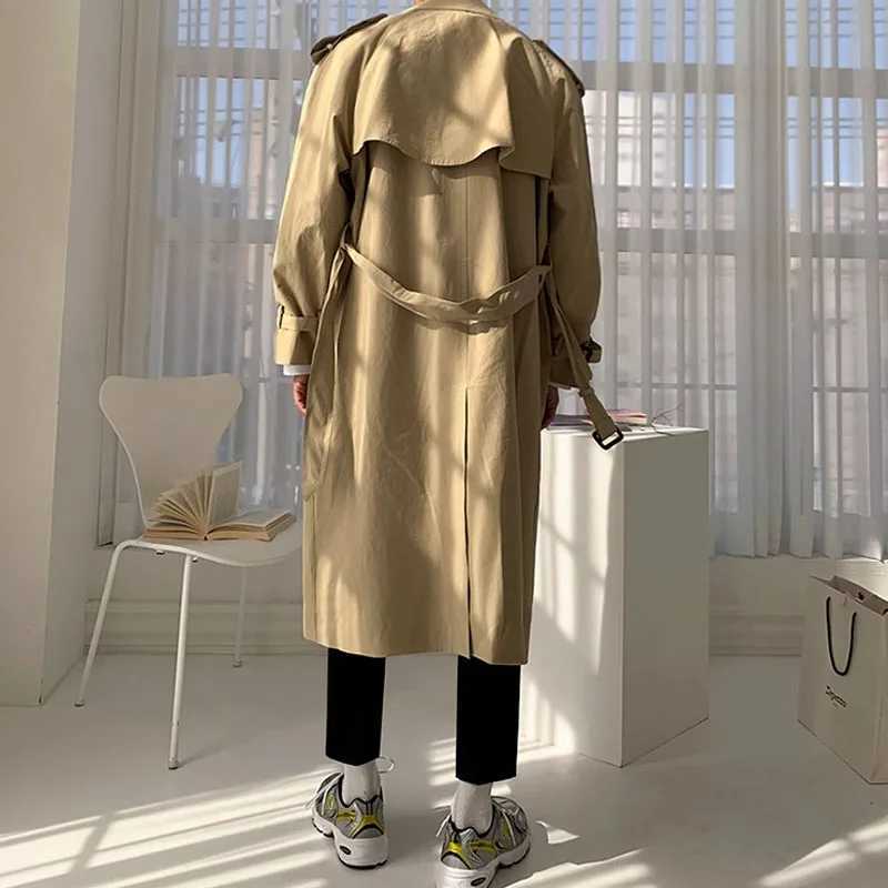 New Arrival Mens solid collar double chest loose casual coat mens short coat R241004