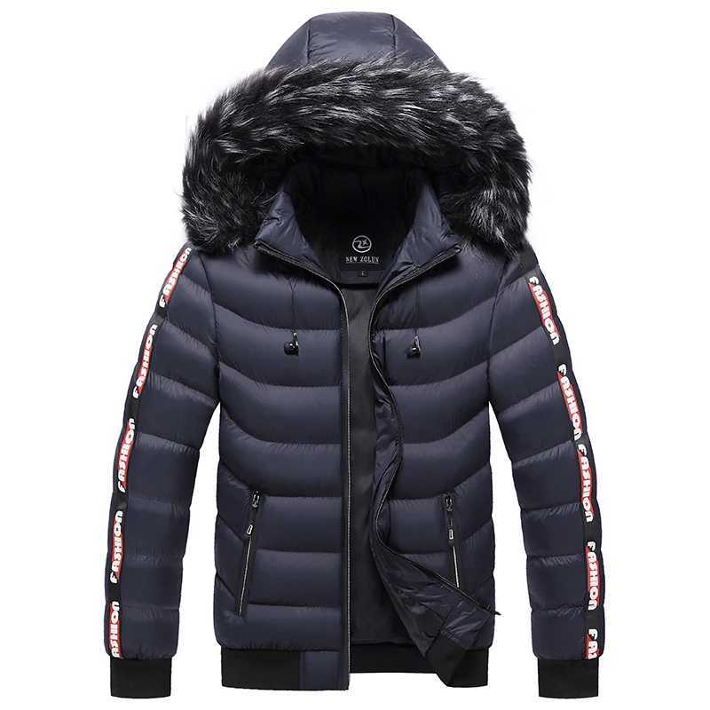 Mens Winter Down Jacket New Solid Color Casual Loose Plus Size Outdoor Travel Hoodie Mens Hot Jacket CL241004