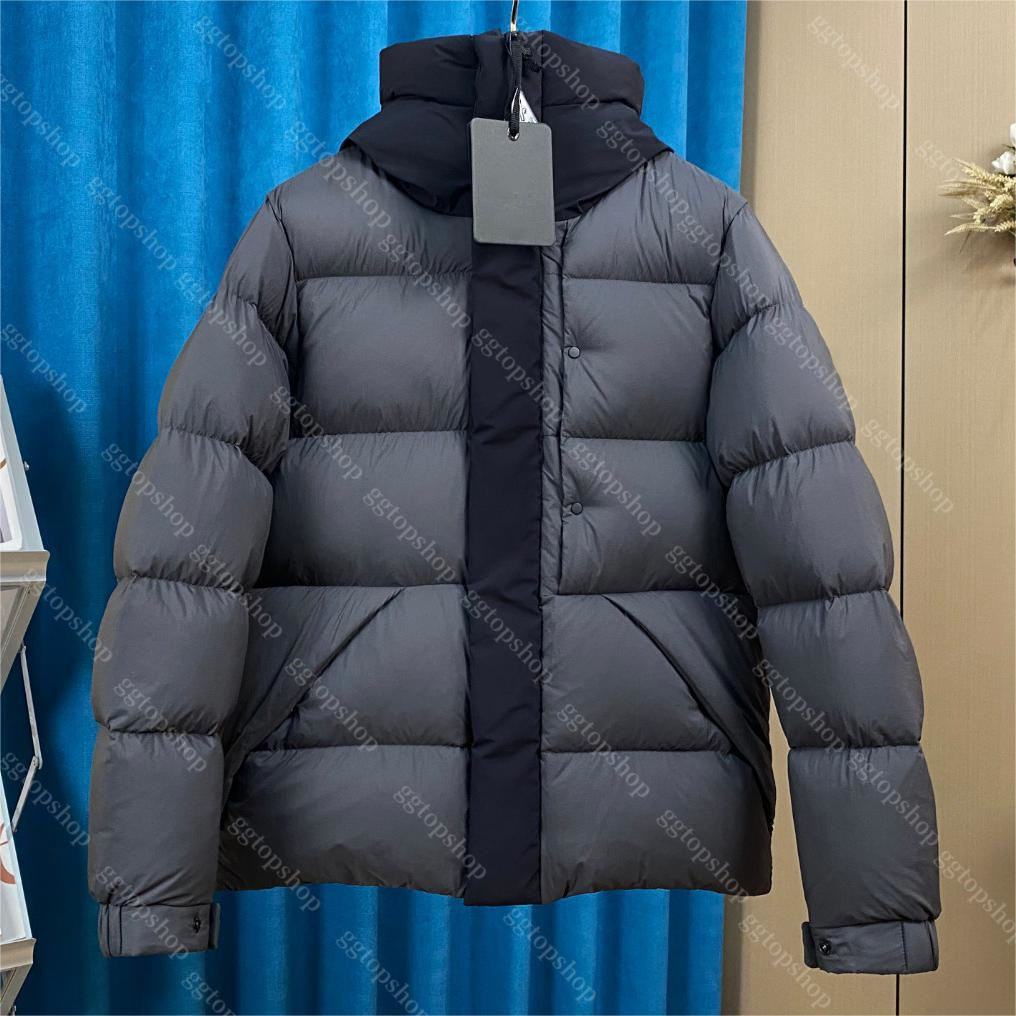 mens Designer madeira puffer down jackets hooded winter jacket embossed letter placket outerwear coats windproof Hood Pocket Parka size S/M/L/XL/XXL