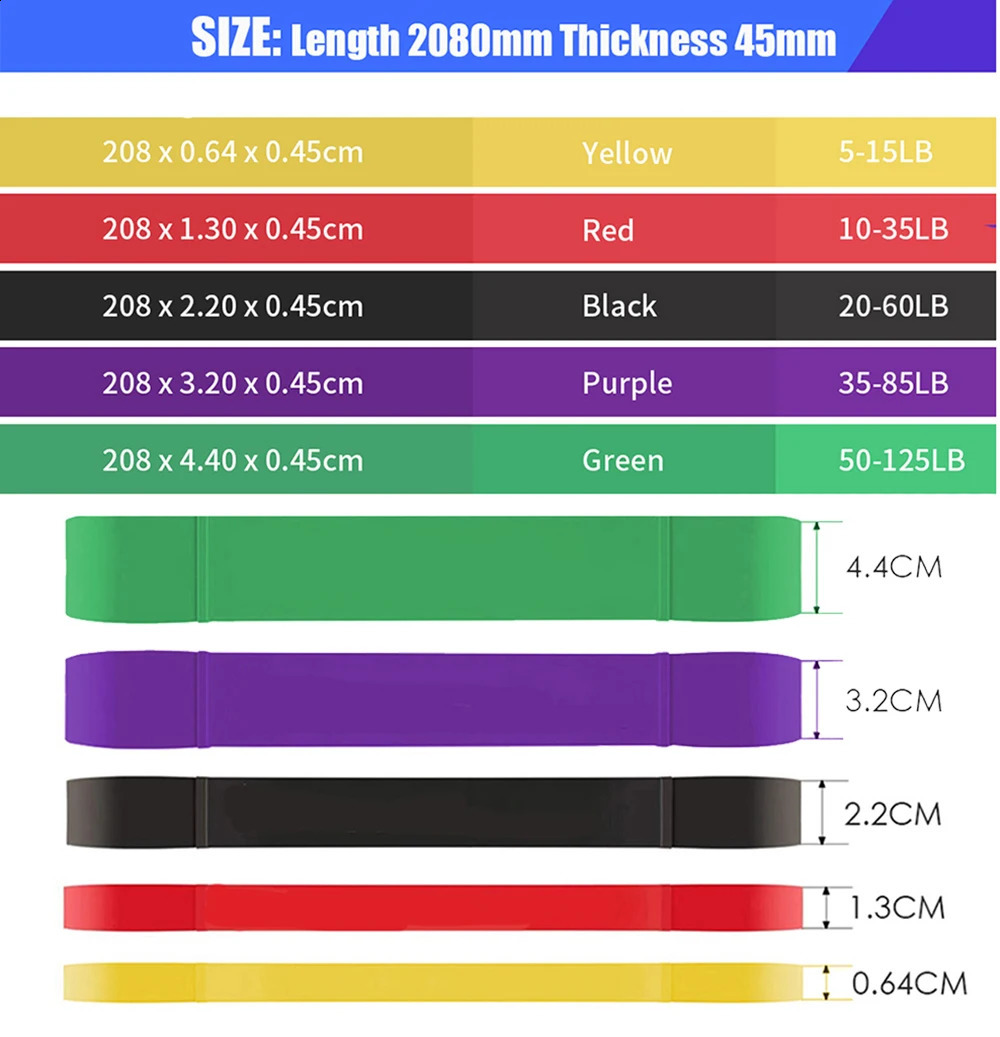 Durable strap 41 Crossfit strength rubber ring power extender suspension exercise rubber pull up strap 240930